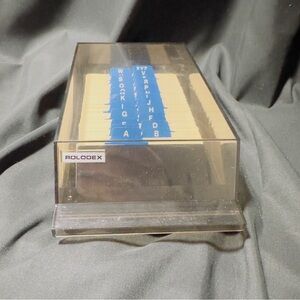 Vintage Rolodex Model VIP24C Filled and Unsed index cards and tabs